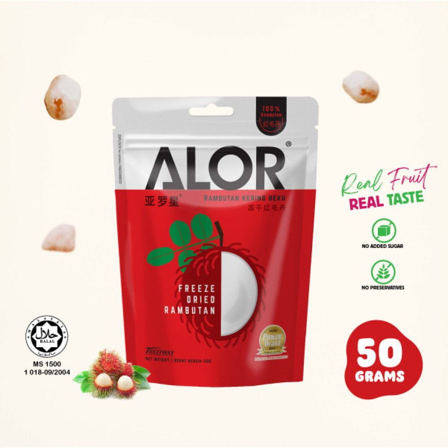 ALOR Freeze Dried Rambutan- 50g