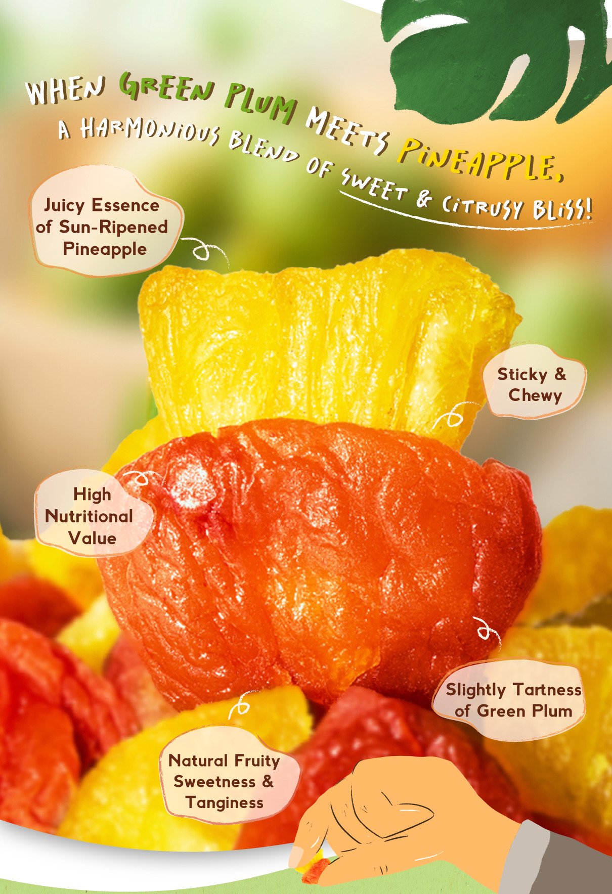 Signature Market Citrusy Pineapple Plum Bites